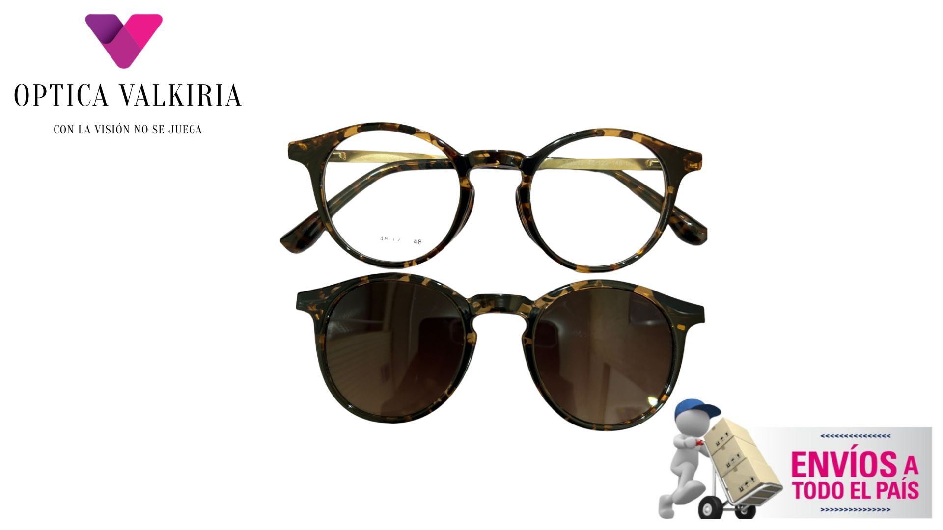 Clip-On  Style Brown